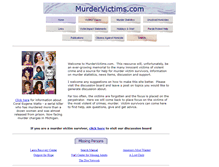 Tablet Screenshot of murdervictims.com